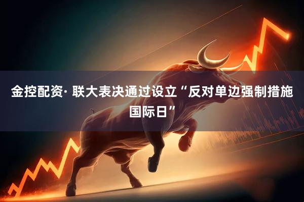 金控配资· 联大表决通过设立“反对单边强制措施国际日”