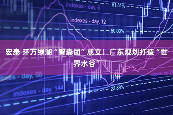 宏泰 环万绿湖“智囊团”成立！广东规划打造“世界水谷”